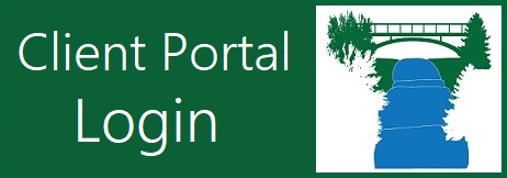 Log into Client Portal. Button to log into Client Portal